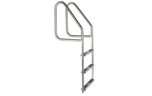 Blue Wave NE1147 Stainless Steel Reverse Bend In-Pool Ladder for Above Ground Pools 